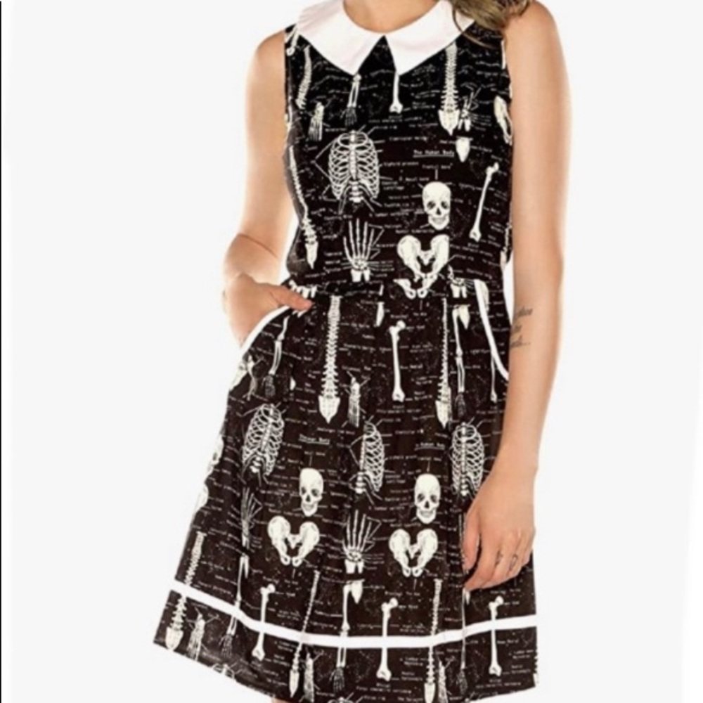 Modcloth skeleton dress new with tag